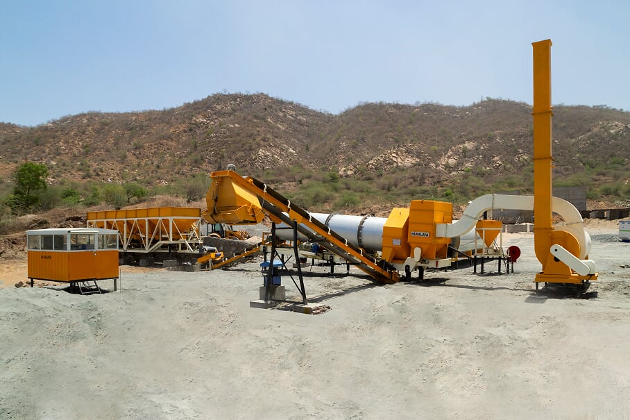 Drum mix asphalt plant