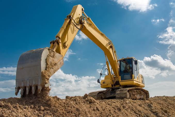 JCB excavator and earthmoving equipment